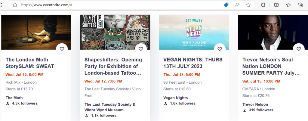eventbrite, London